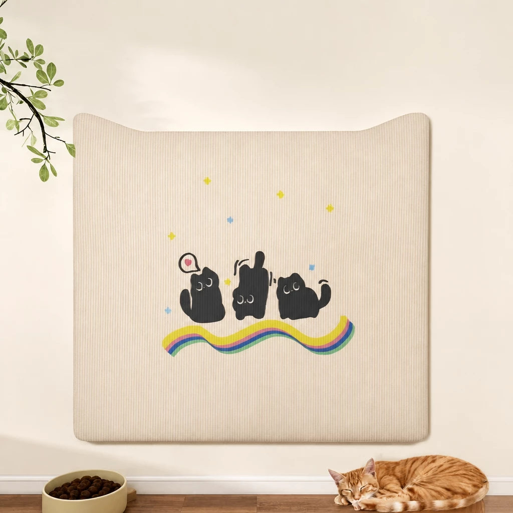 Self-Adhesive Cat Scratching Mat for Doors
