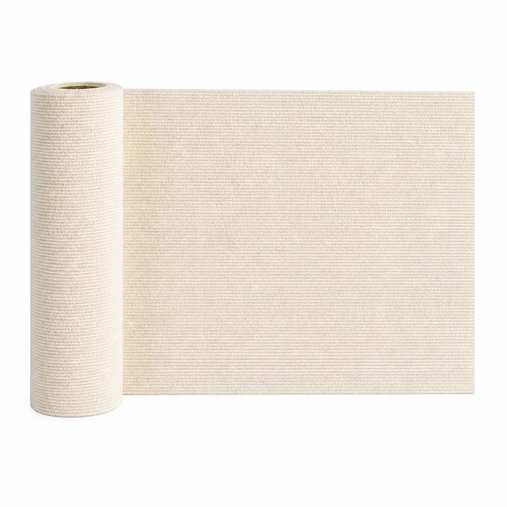 Wall-Mounted Cat Scratching Mat with Hook-and-Loop Attachment