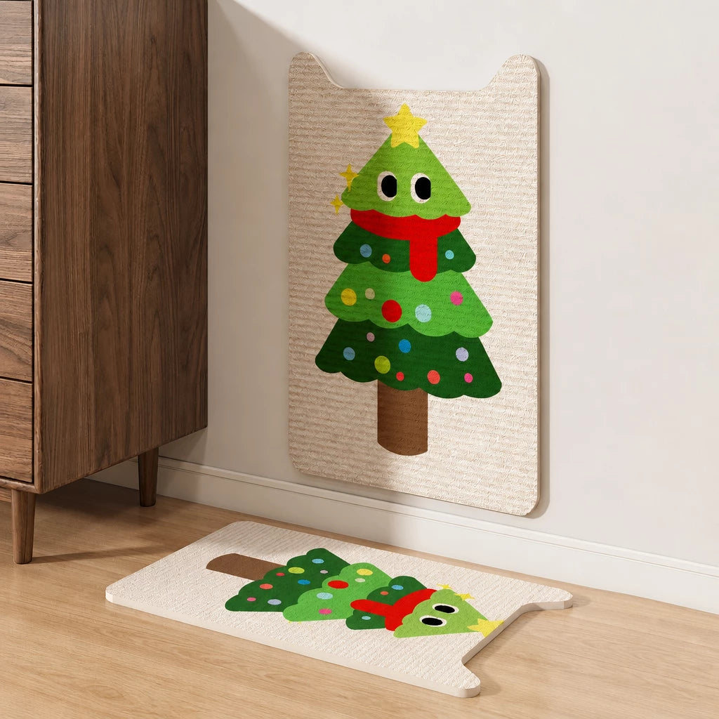 Vertical Wall-Mounted Cat Scratcher for Corners