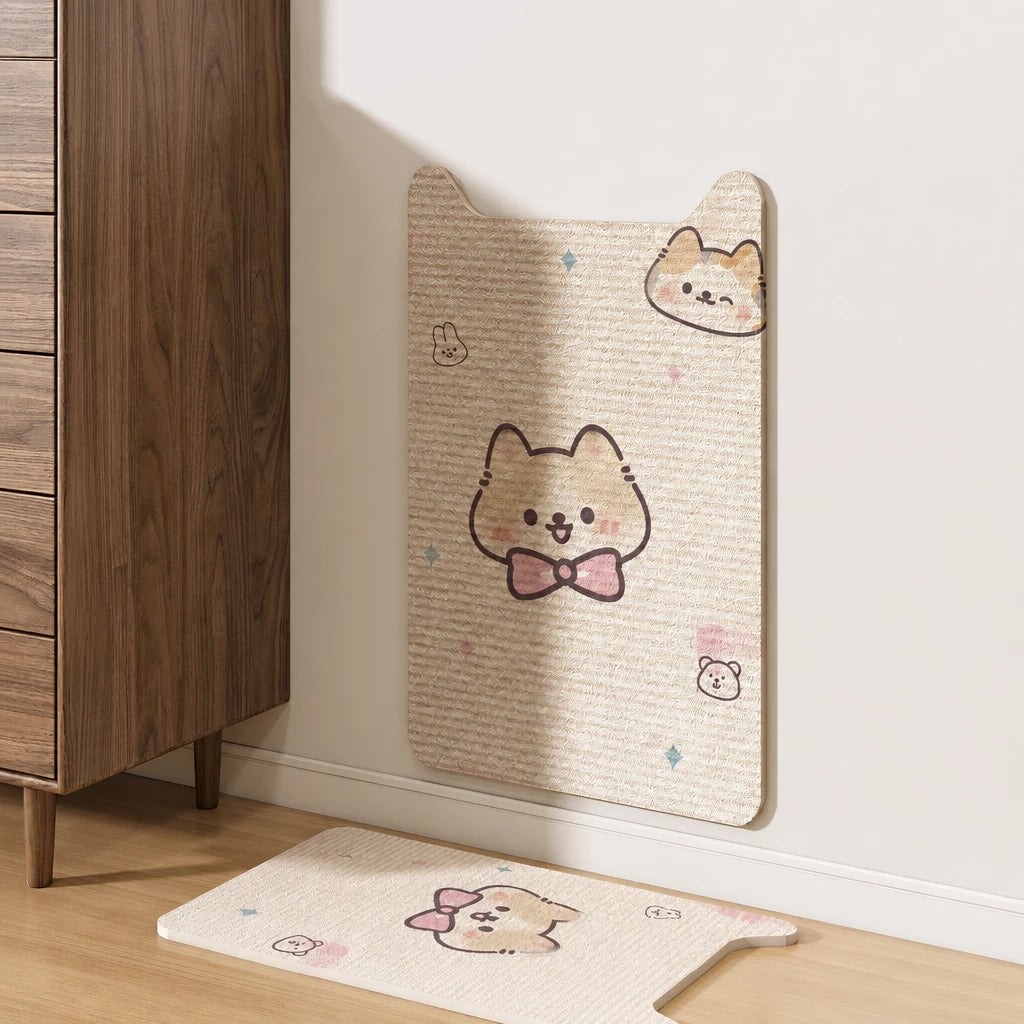 Vertical Wall-Mounted Cat Scratcher for Corners