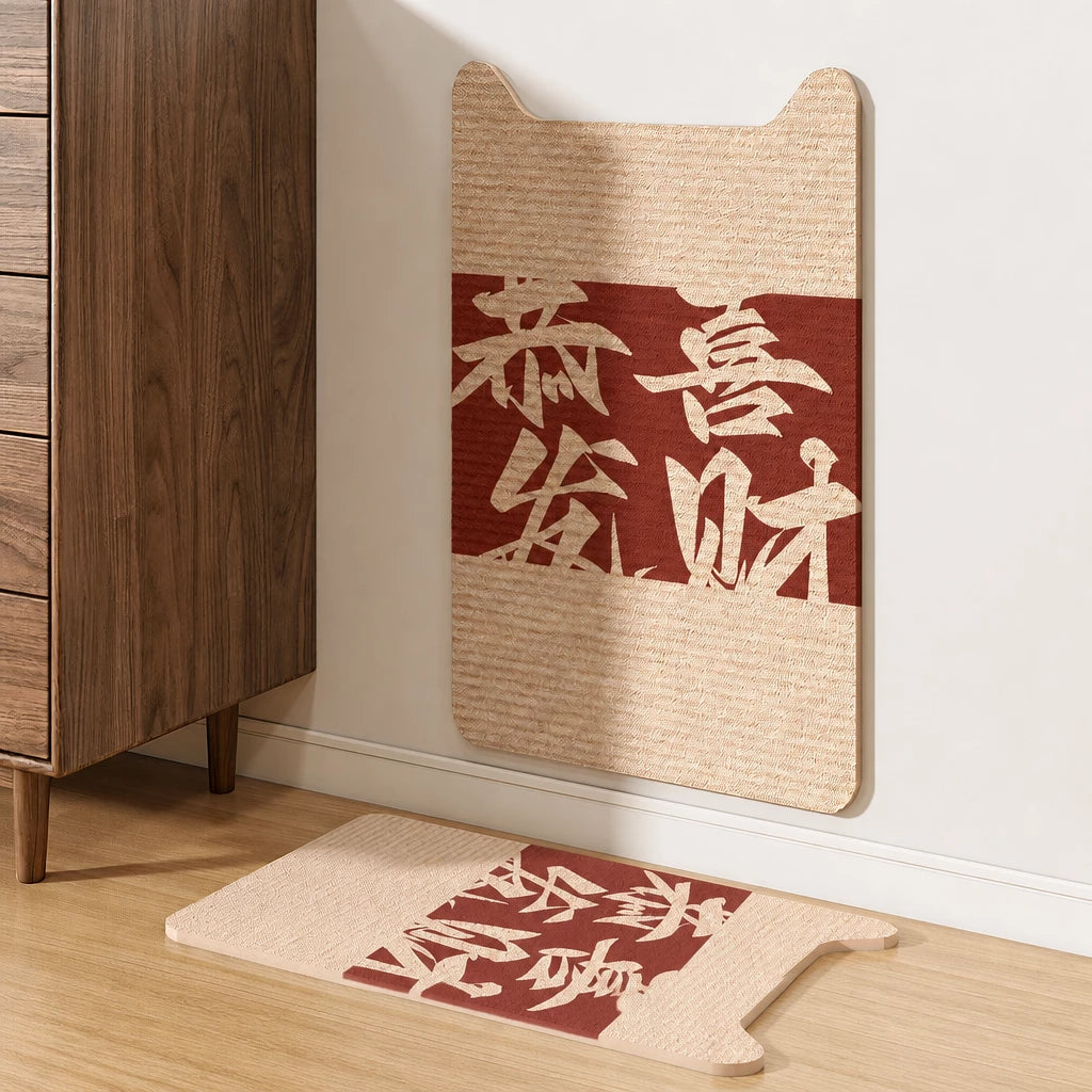 Vertical Wall-Mounted Cat Scratcher for Corners