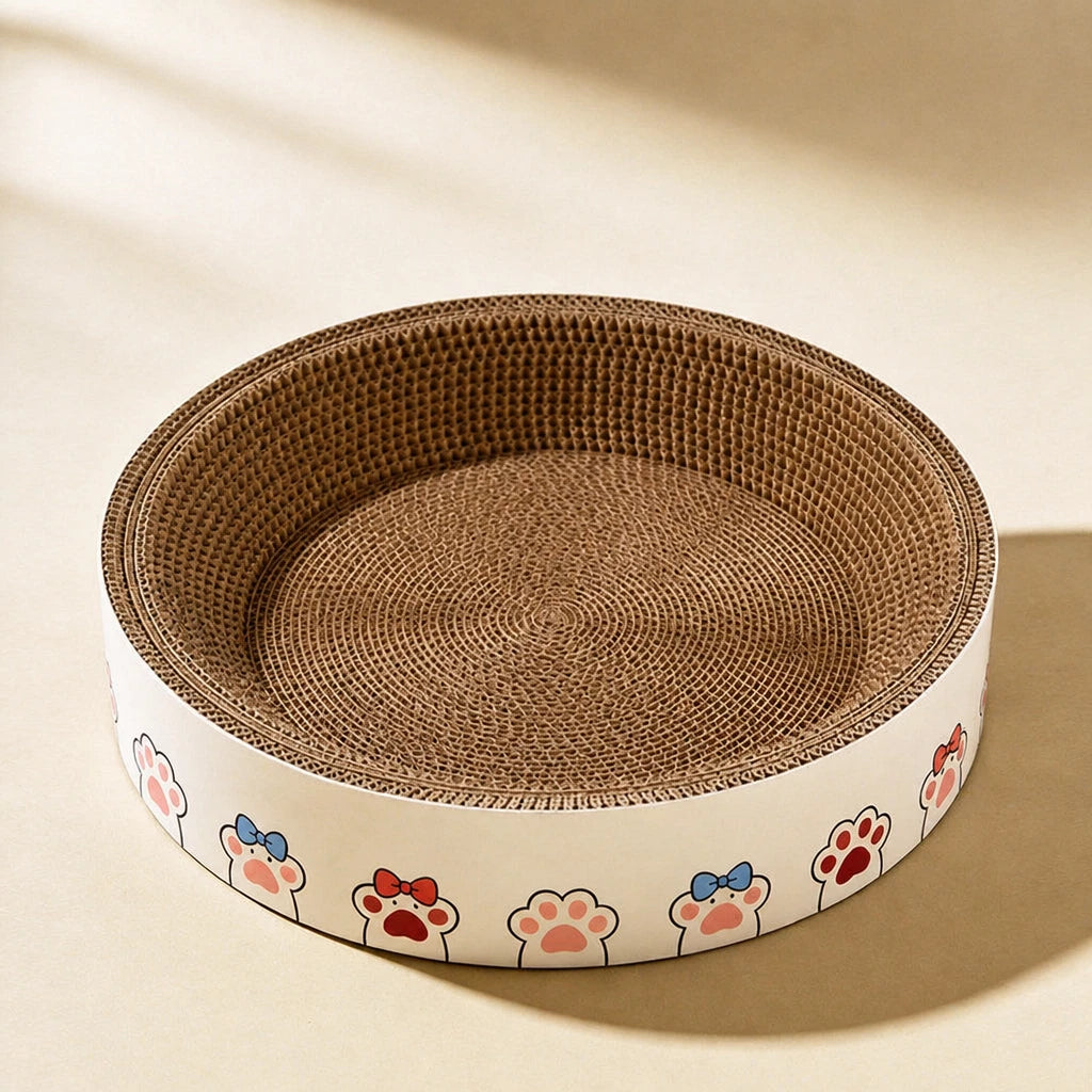 Corrugated Cardboard Cat Scratcher Bed