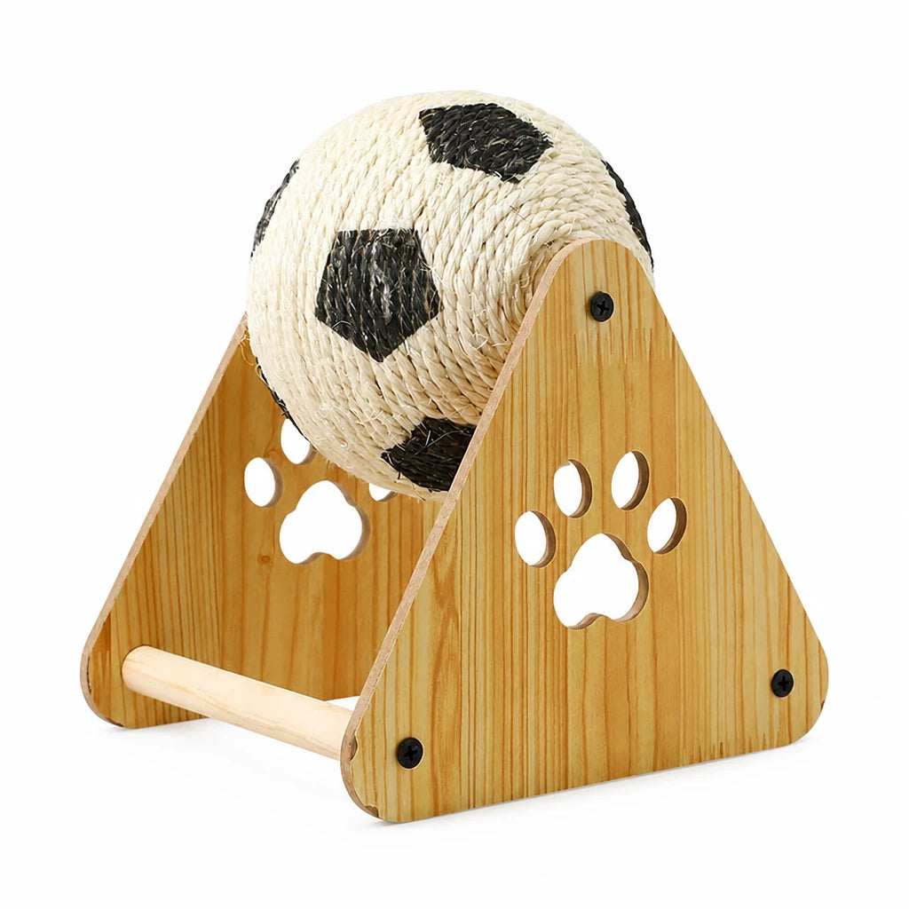 Vertical Sisal Cat Scratcher and Climbing Toy