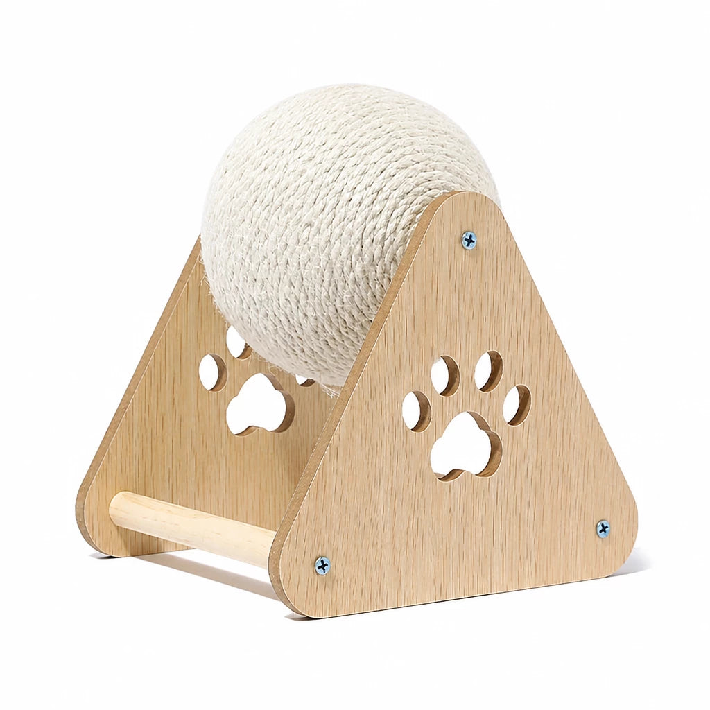 Vertical Sisal Cat Scratcher and Climbing Toy