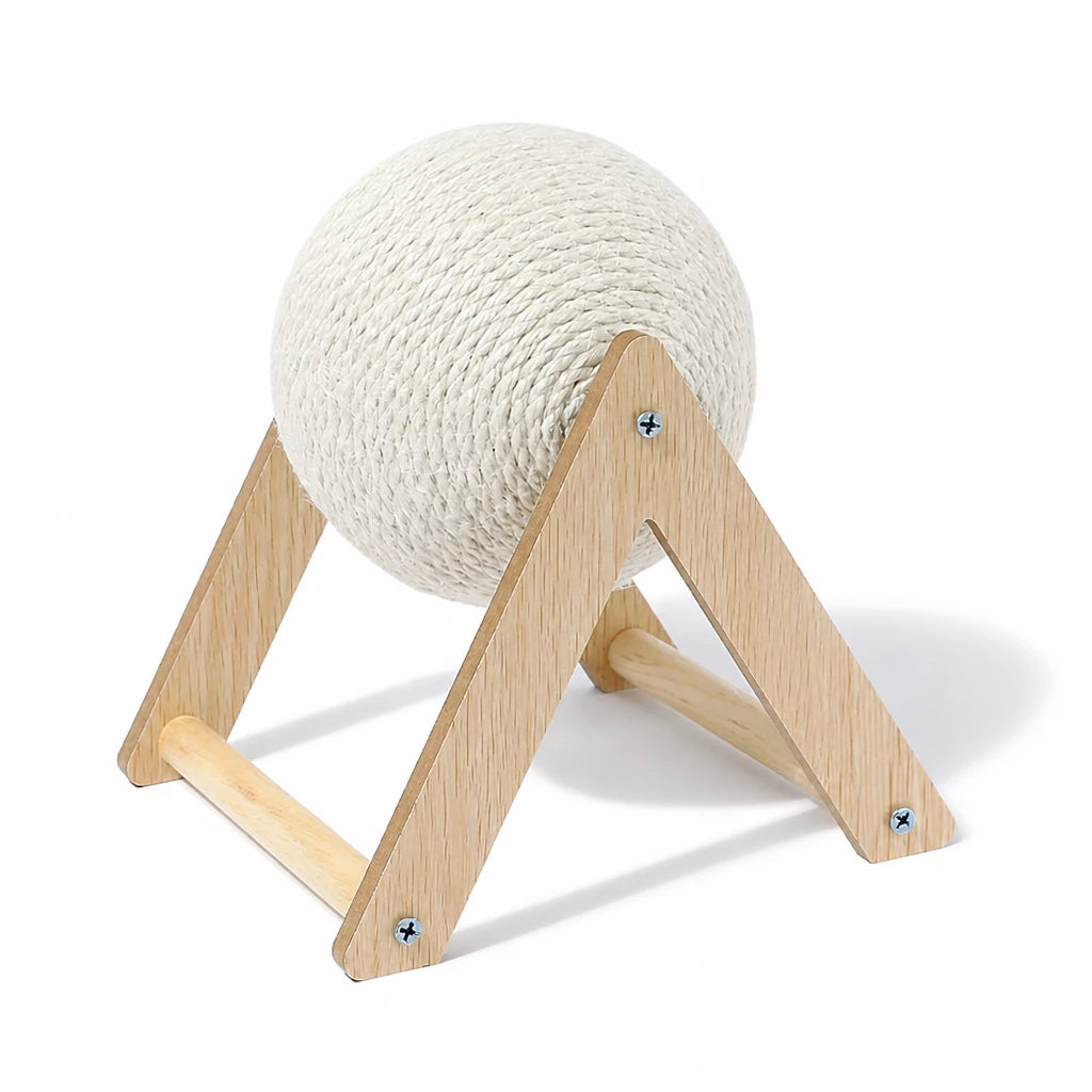 Vertical Sisal Cat Scratcher and Climbing Toy