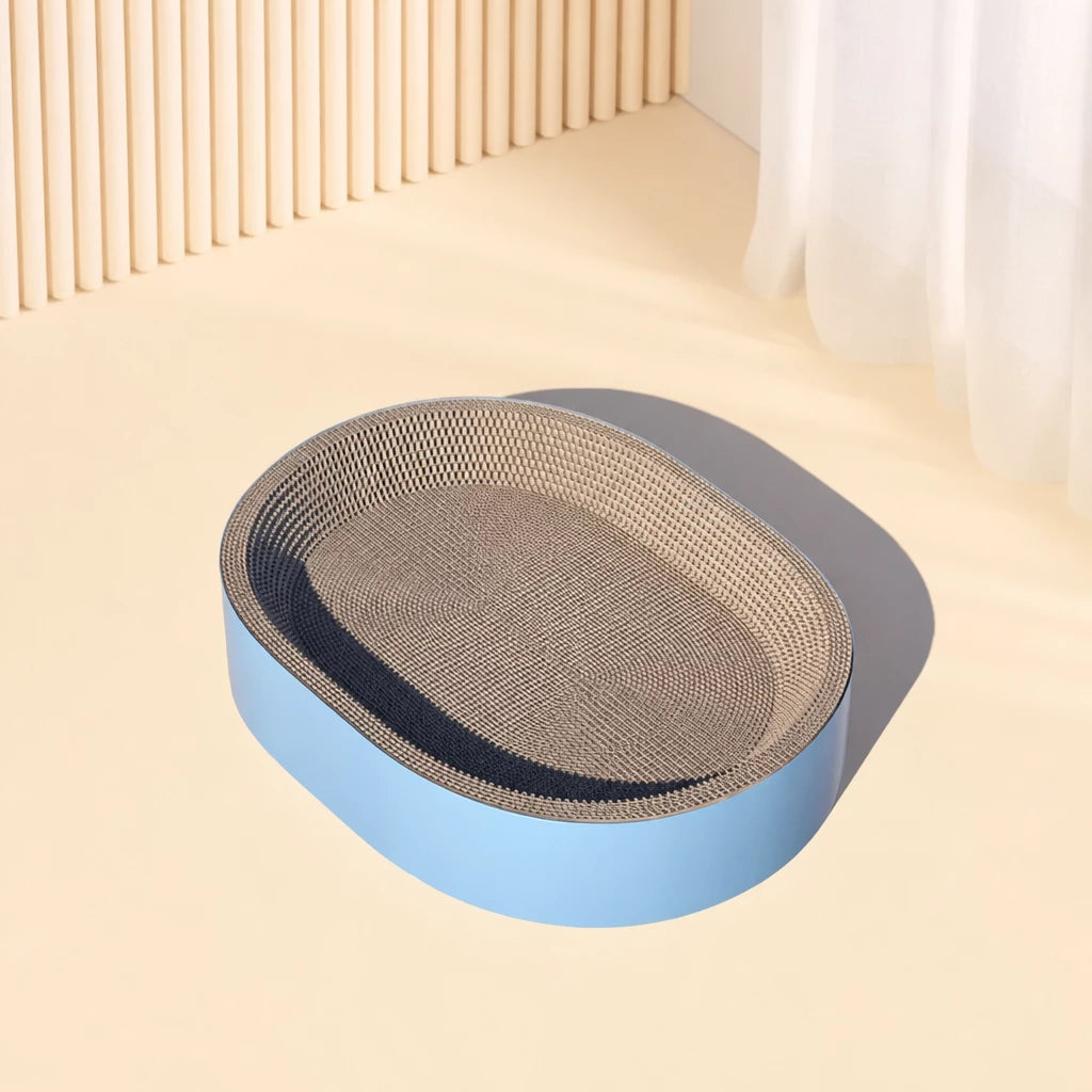 Deep Corrugated Cardboard Cat Scratcher Bed