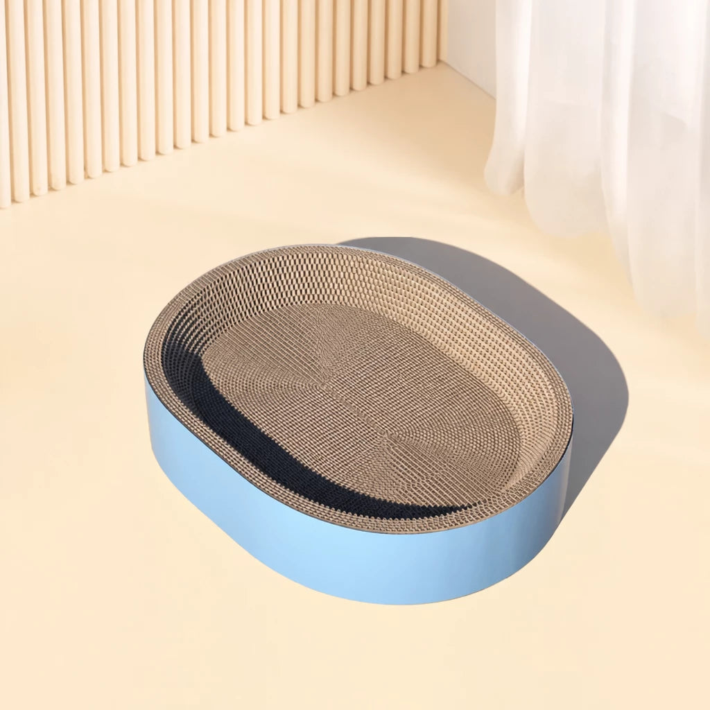 Deep Corrugated Cardboard Cat Scratcher Bed