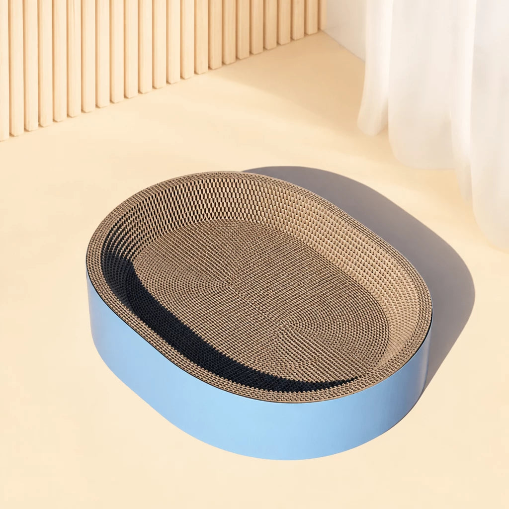 Deep Corrugated Cardboard Cat Scratcher Bed