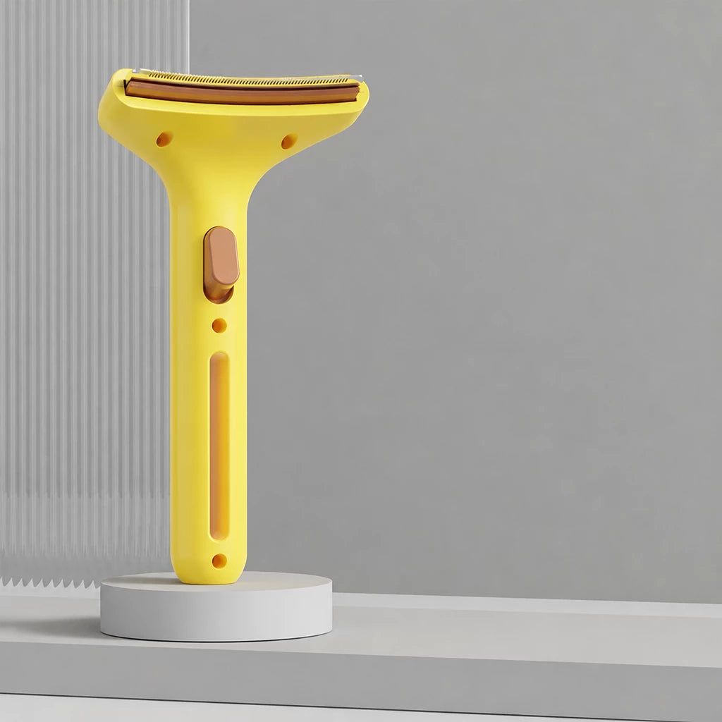 Curved-Tooth Pet Grooming Comb for Cats and Dogs