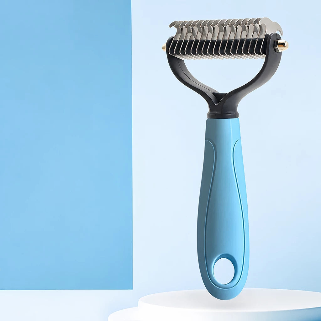 Pet Dematting and Deshedding Comb for Dogs and Cats