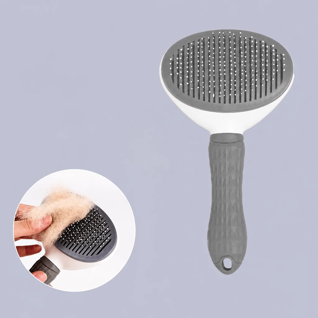 Self-Cleaning Pin Brush for Dogs & Cats