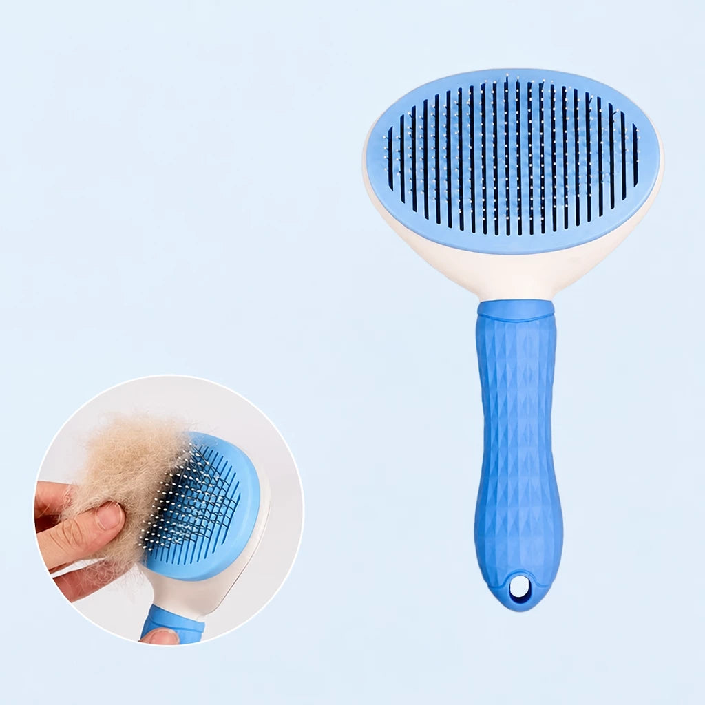 Self-Cleaning Pin Brush for Dogs & Cats