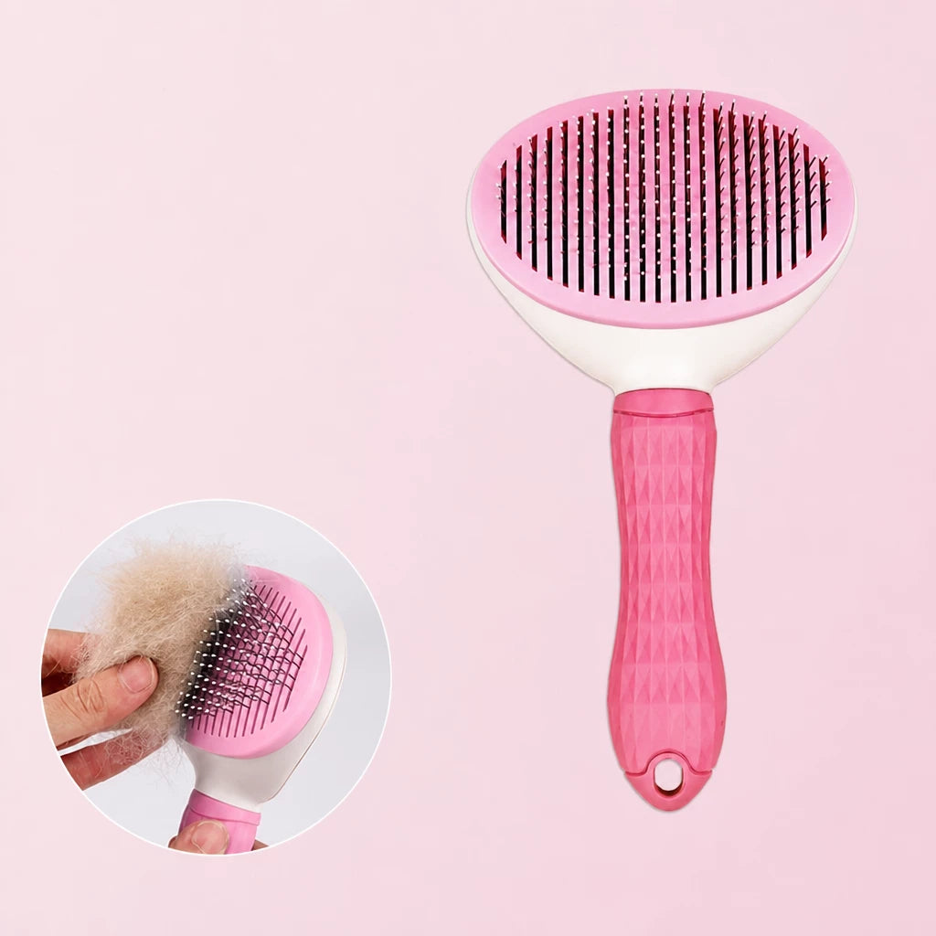 Self-Cleaning Pin Brush for Dogs & Cats