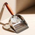 Metal Cat Litter Scoop with Slotted or Round-Hole Designs