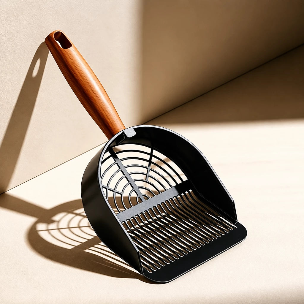 Metal Cat Litter Scoop with Slotted or Round-Hole Designs