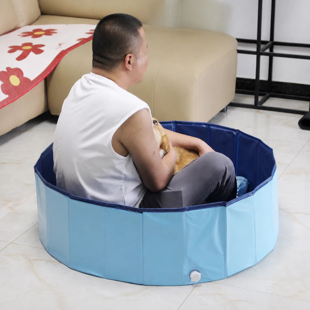 Foldable Pet Bath Tub for Cats & Dogs