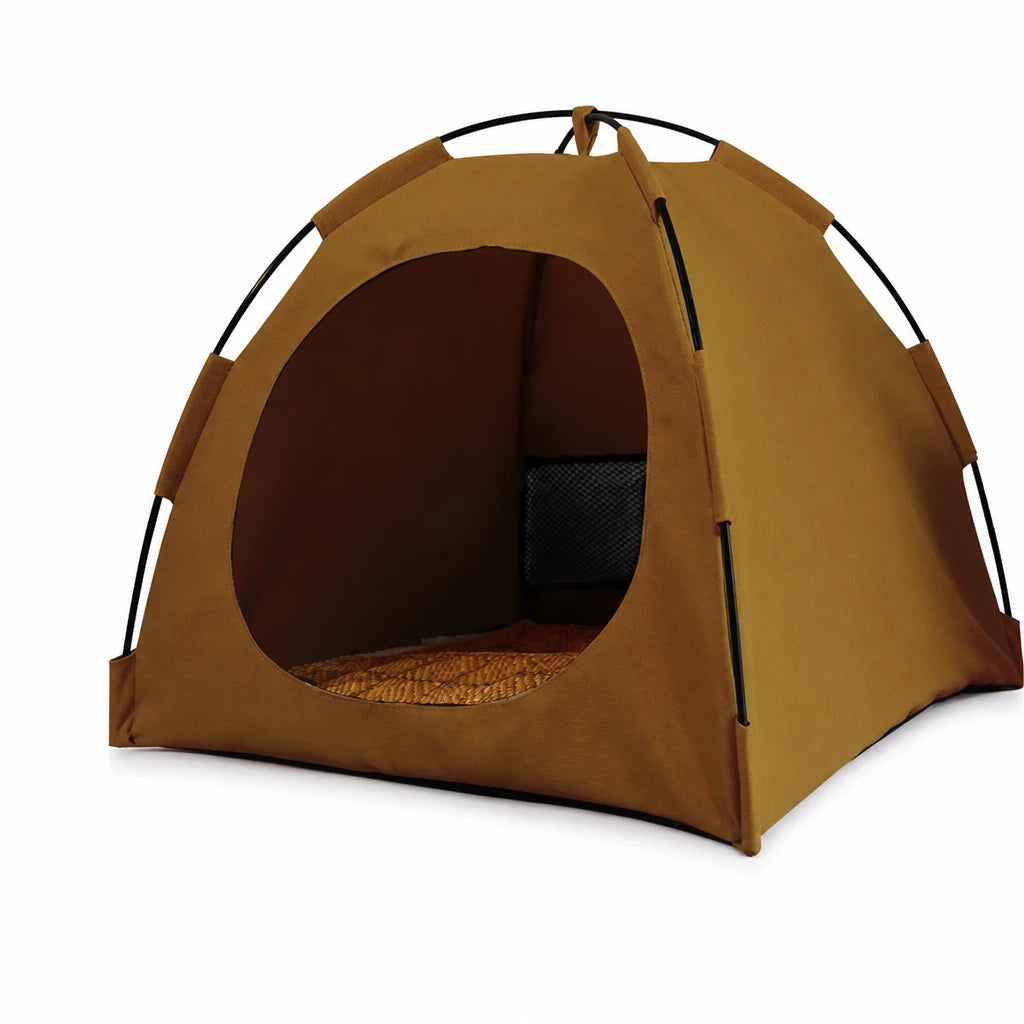Portable Enclosed Pet Tent Bed with Ventilated Design