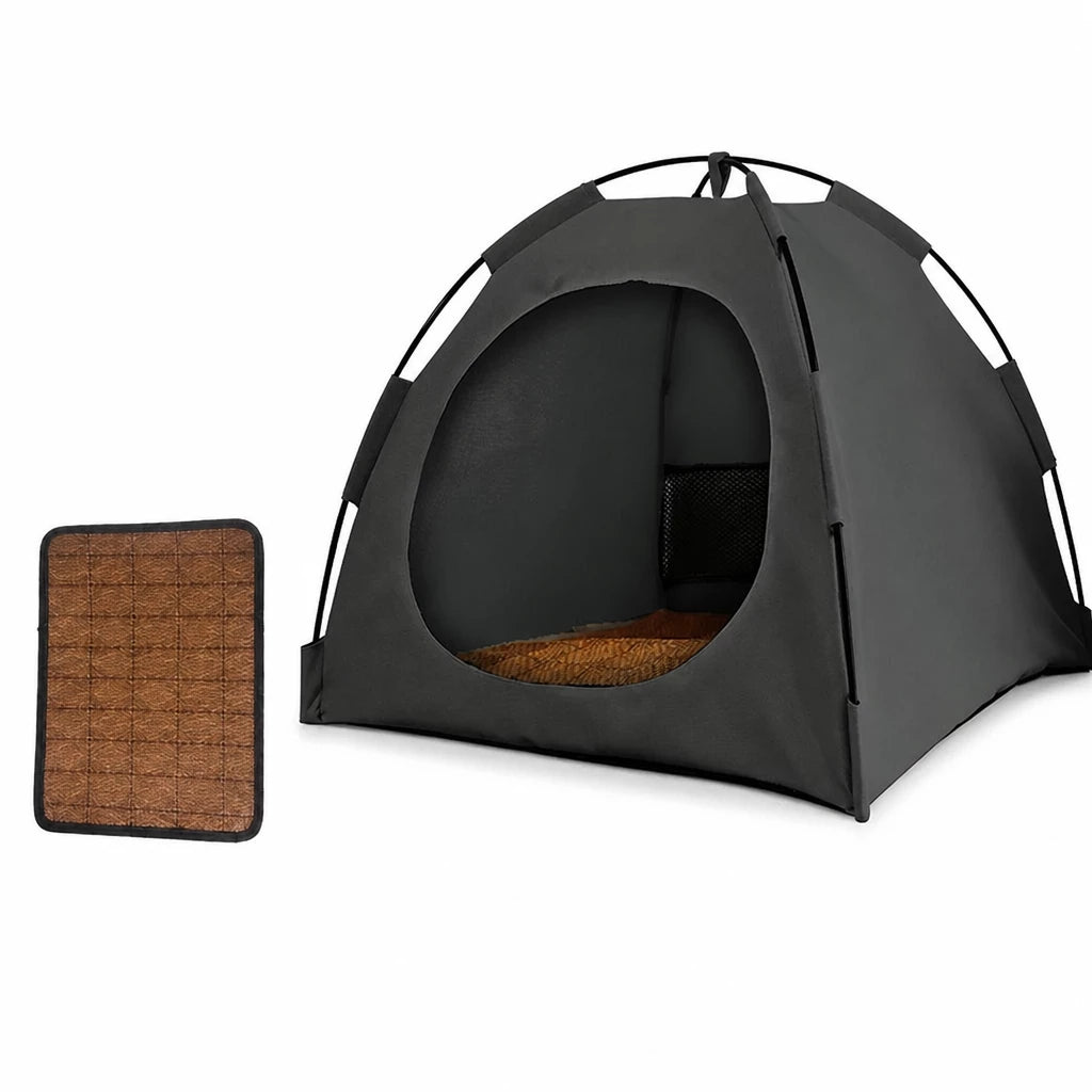 Portable Enclosed Pet Tent Bed with Ventilated Design