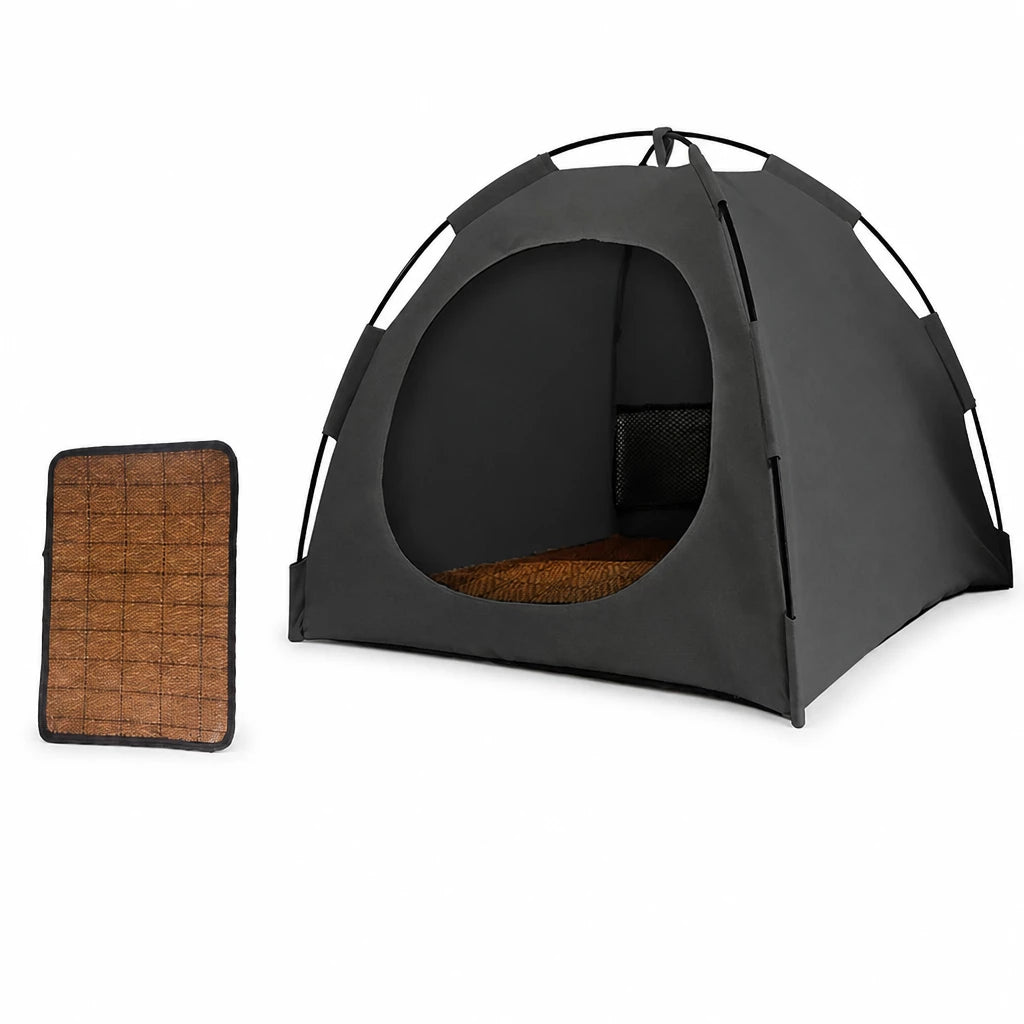 Portable Enclosed Pet Tent Bed with Ventilated Design