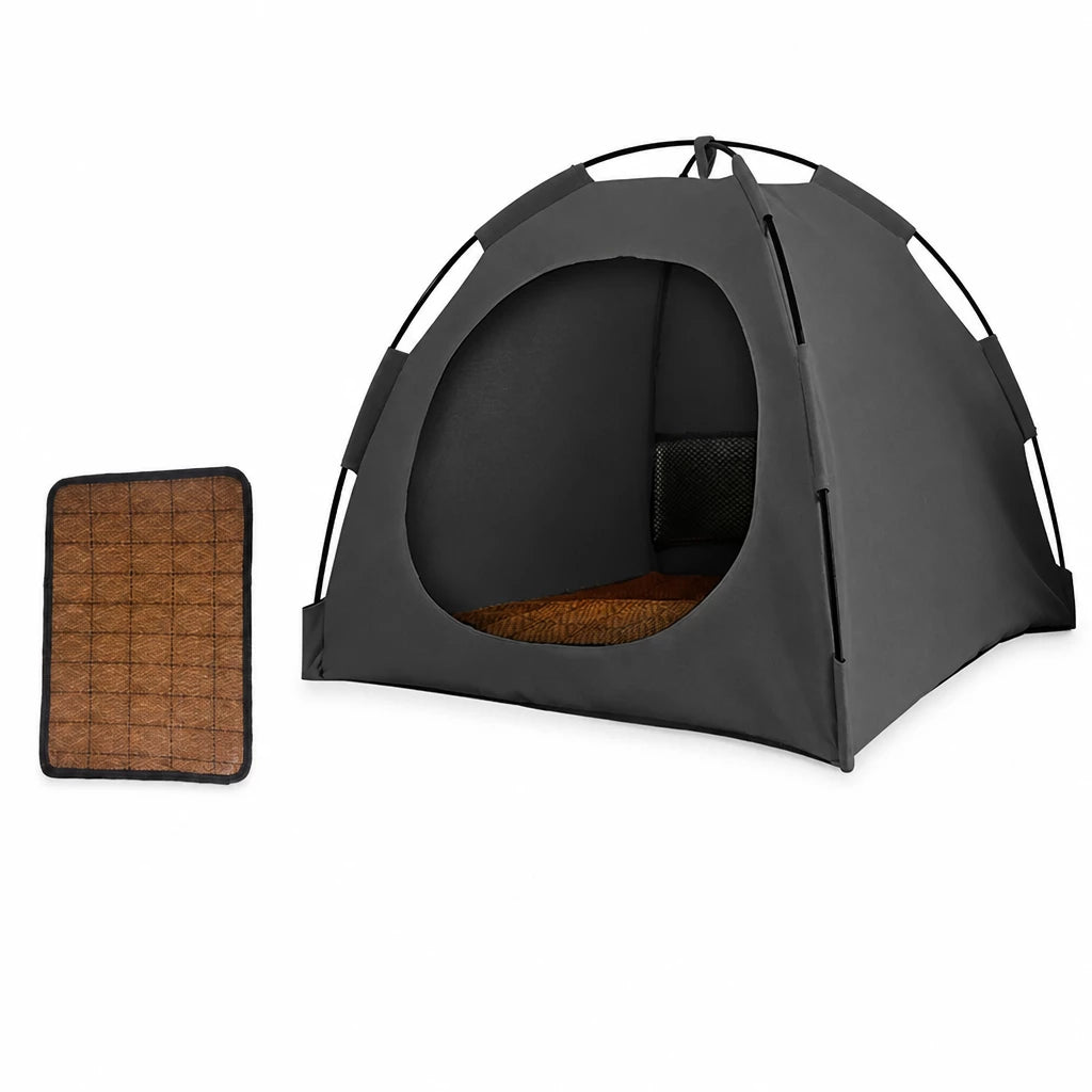 Portable Enclosed Pet Tent Bed with Ventilated Design