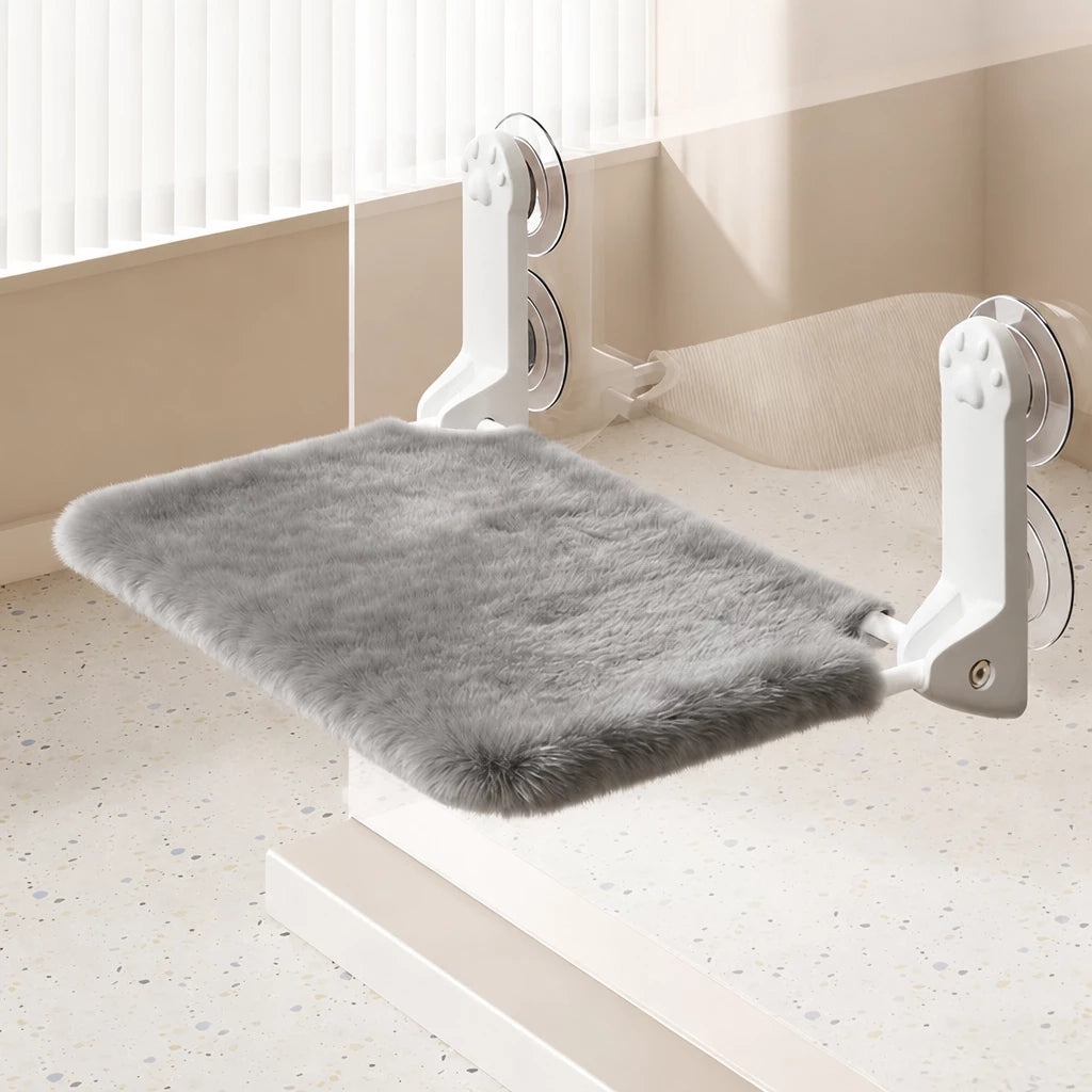 Window-Mounted Cat Hammock Bed with Suction Cups