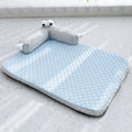 Washable Faux Cotton-Linen Pet Bed Mat for Dogs & Cats