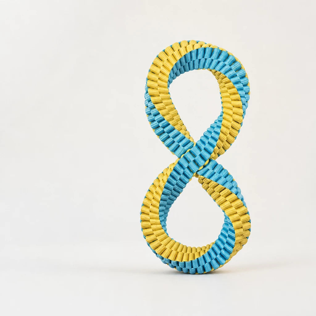 Knotted Nylon Dog Rope Tug Toy for Interactive Play