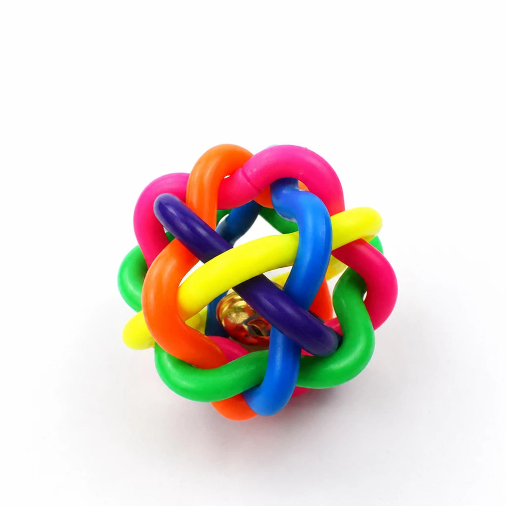 Squeaky Rope Ball Toy for Cats and Dogs