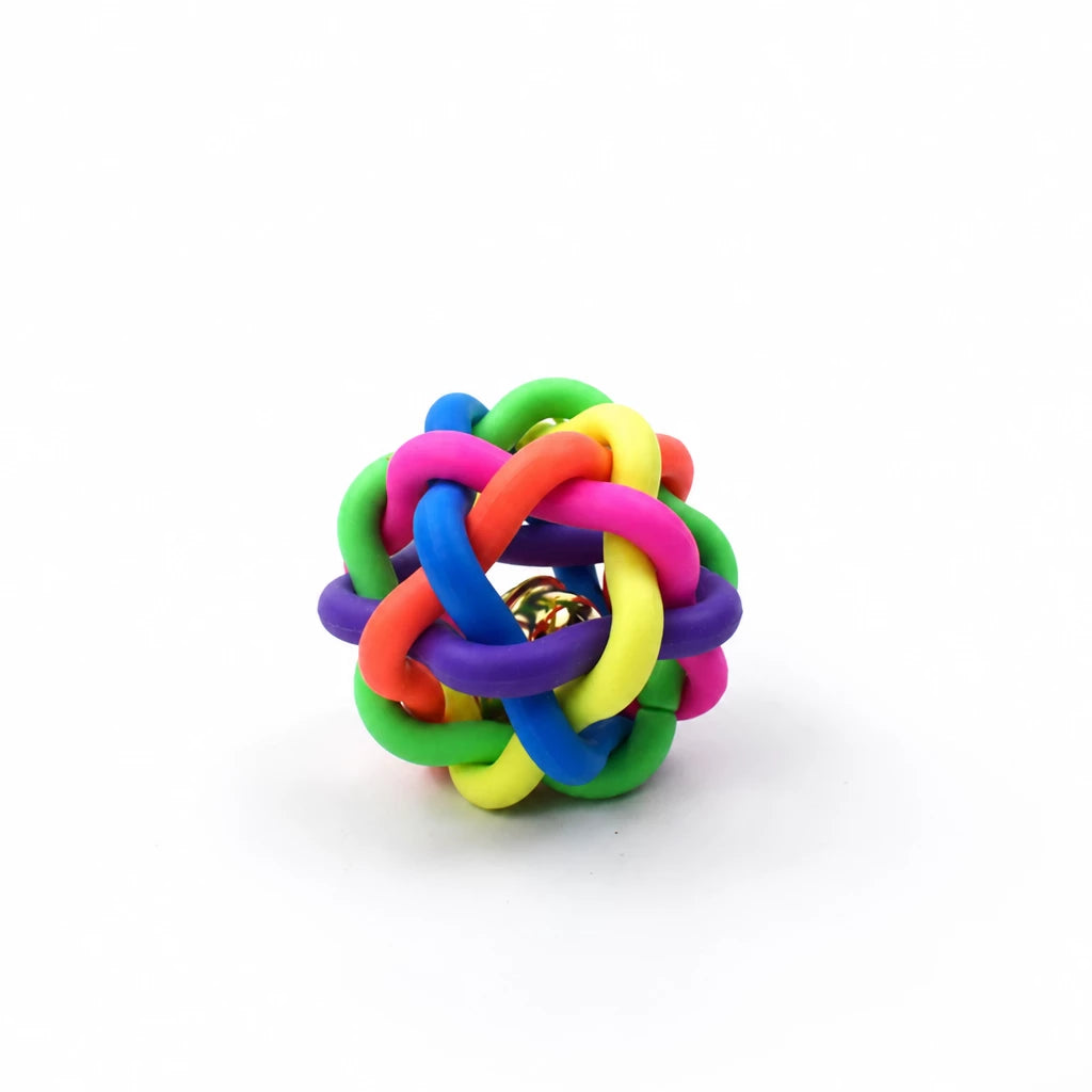 Squeaky Rope Ball Toy for Cats and Dogs