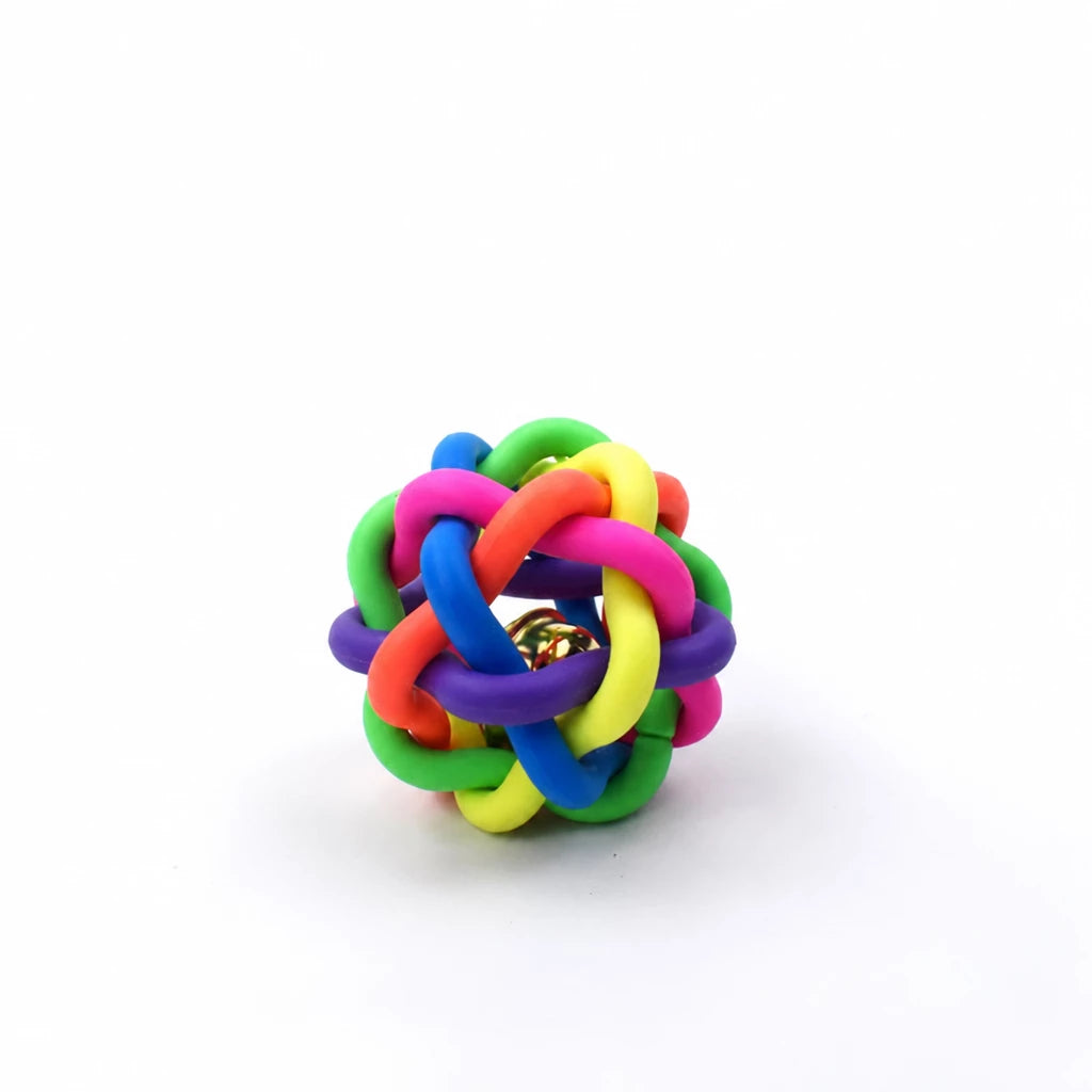 Squeaky Rope Ball Toy for Cats and Dogs