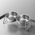 Elevated Stainless Steel Pet Bowl Stand for Dogs & Cats