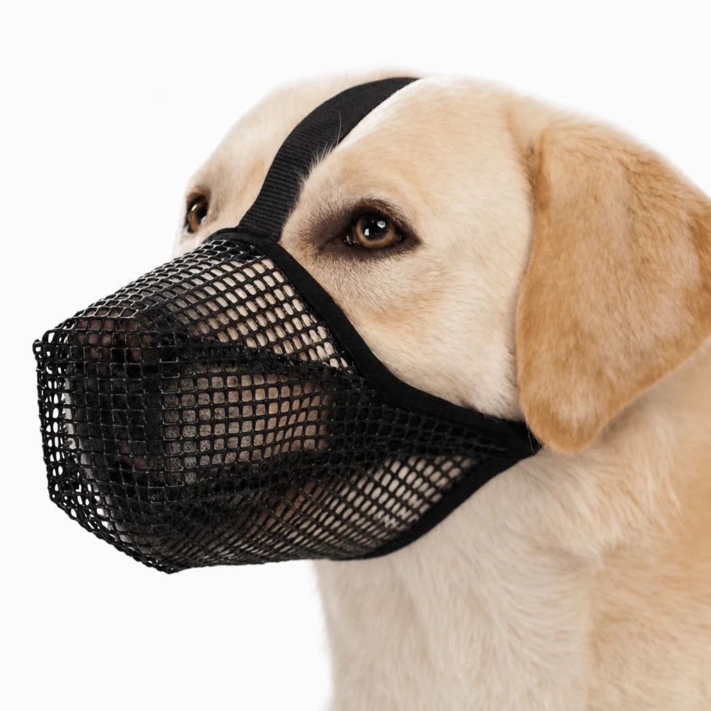 Full-Coverage Breathable Mesh Dog Muzzle