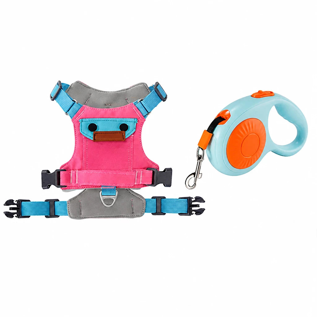 Adjustable Vest-Style Dog Harness with Leash for Walks