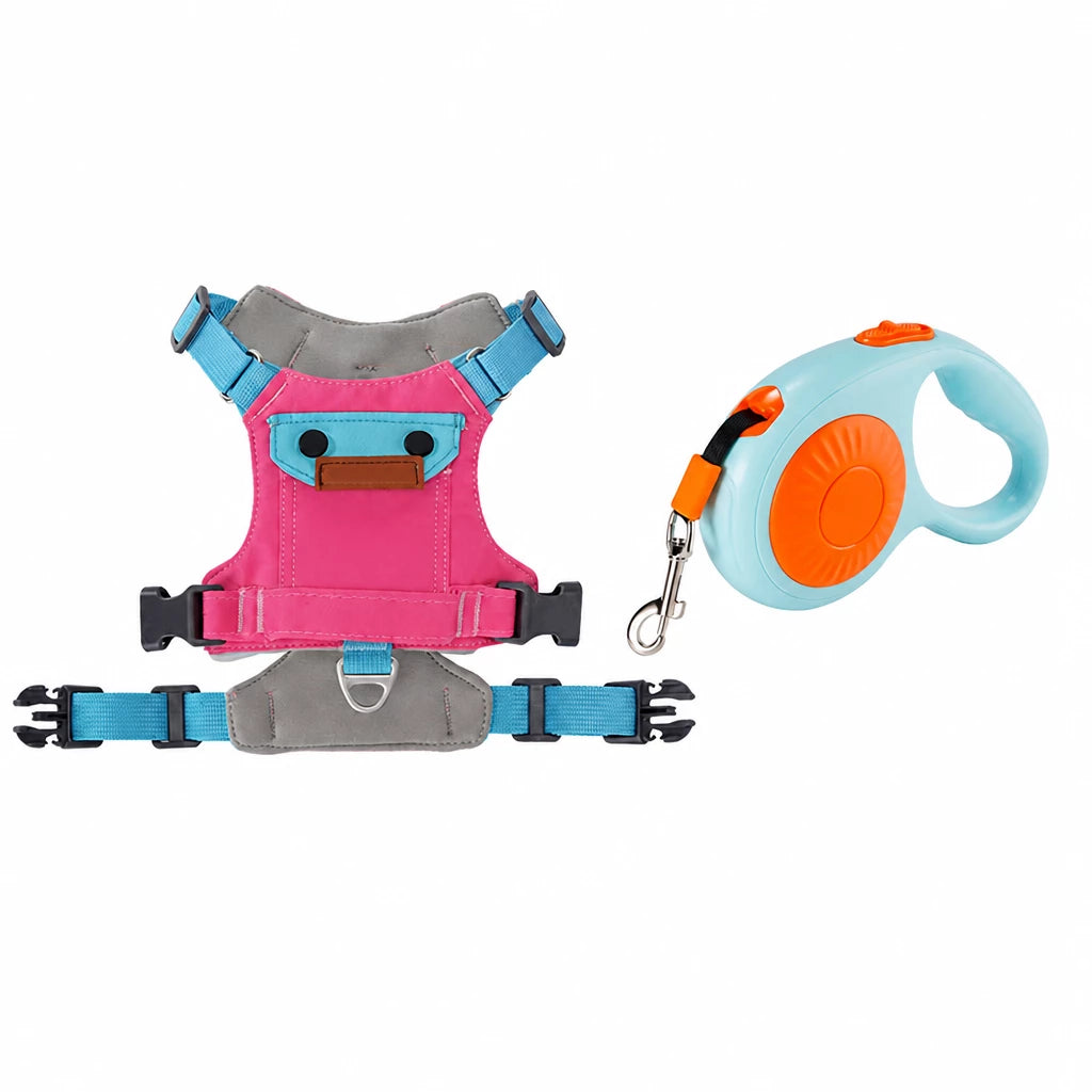 Adjustable Vest-Style Dog Harness with Leash for Walks