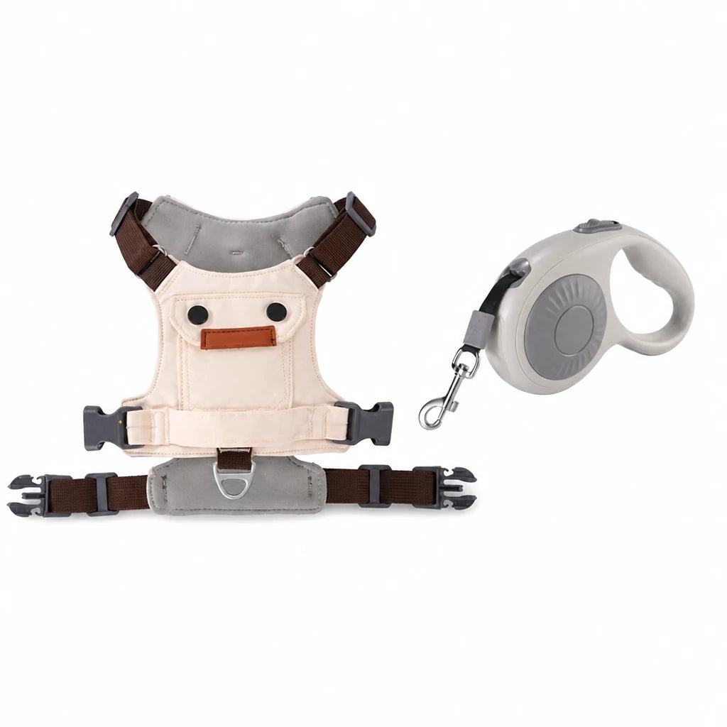 Adjustable Vest-Style Dog Harness with Leash for Walks