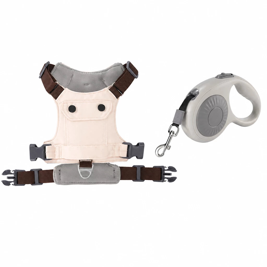 Adjustable Vest-Style Dog Harness with Leash for Walks