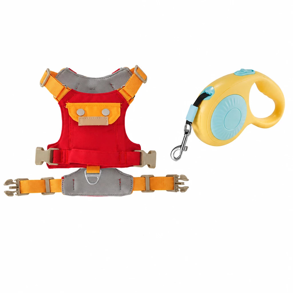 Adjustable Vest-Style Dog Harness with Leash for Walks