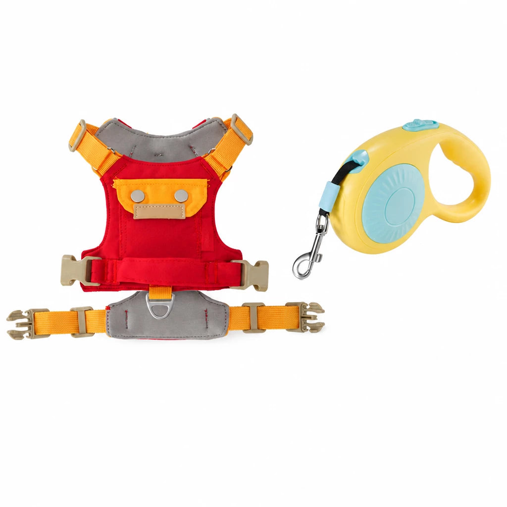 Adjustable Vest-Style Dog Harness with Leash for Walks