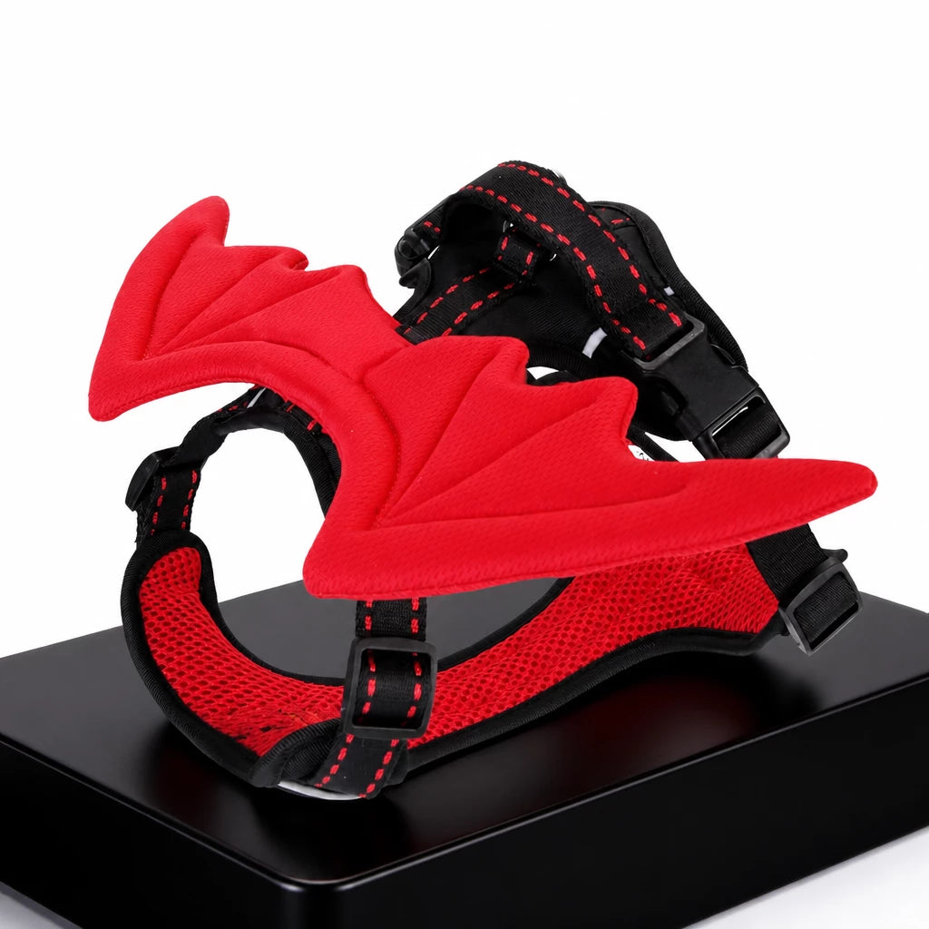 Wing-Detail Nylon Dog Harness