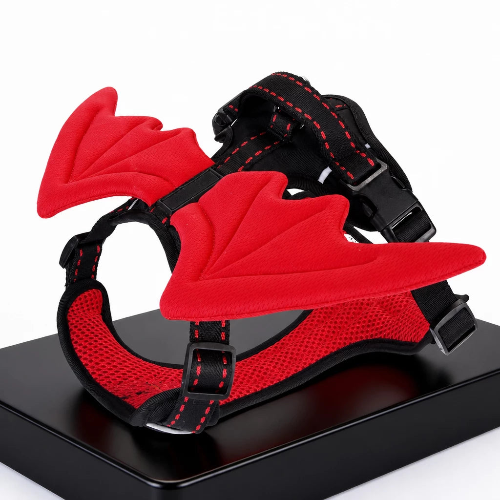 Wing-Detail Nylon Dog Harness