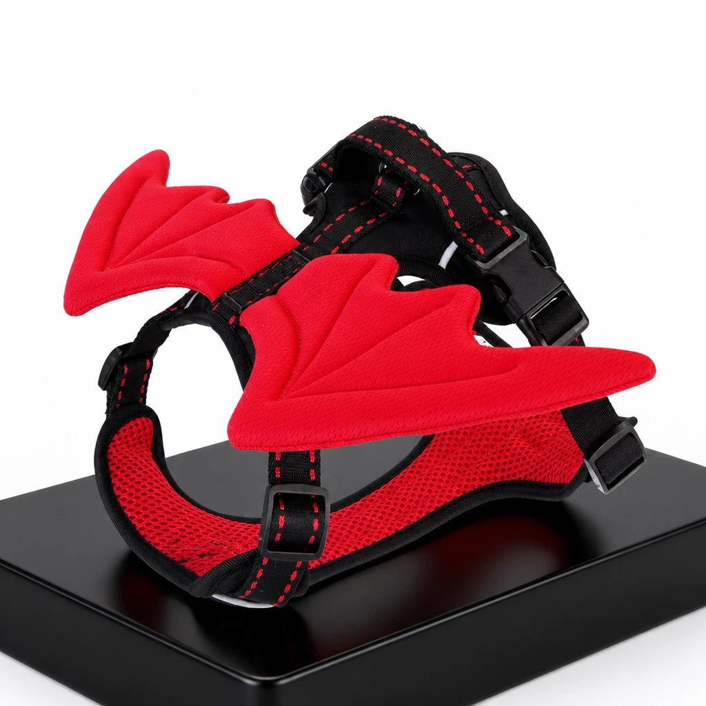 Wing-Detail Nylon Dog Harness