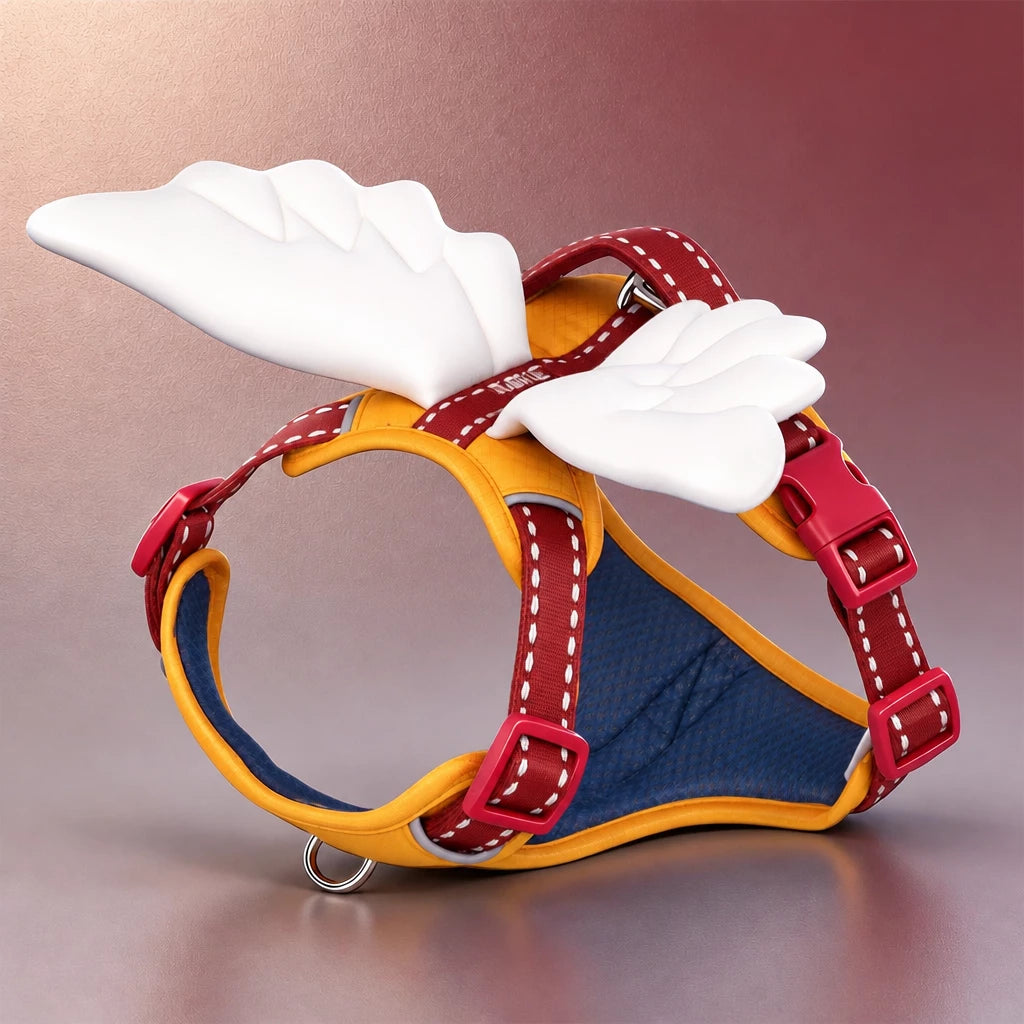 Wing-Detail Nylon Dog Harness