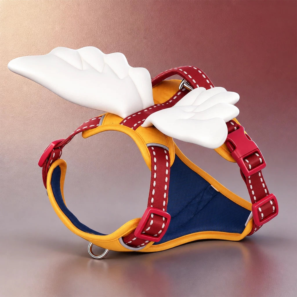 Wing-Detail Nylon Dog Harness