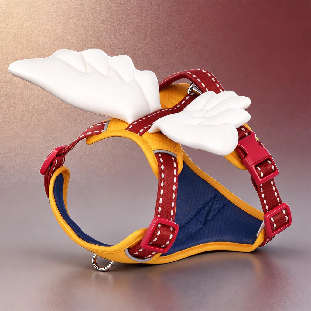 Wing-Detail Nylon Dog Harness