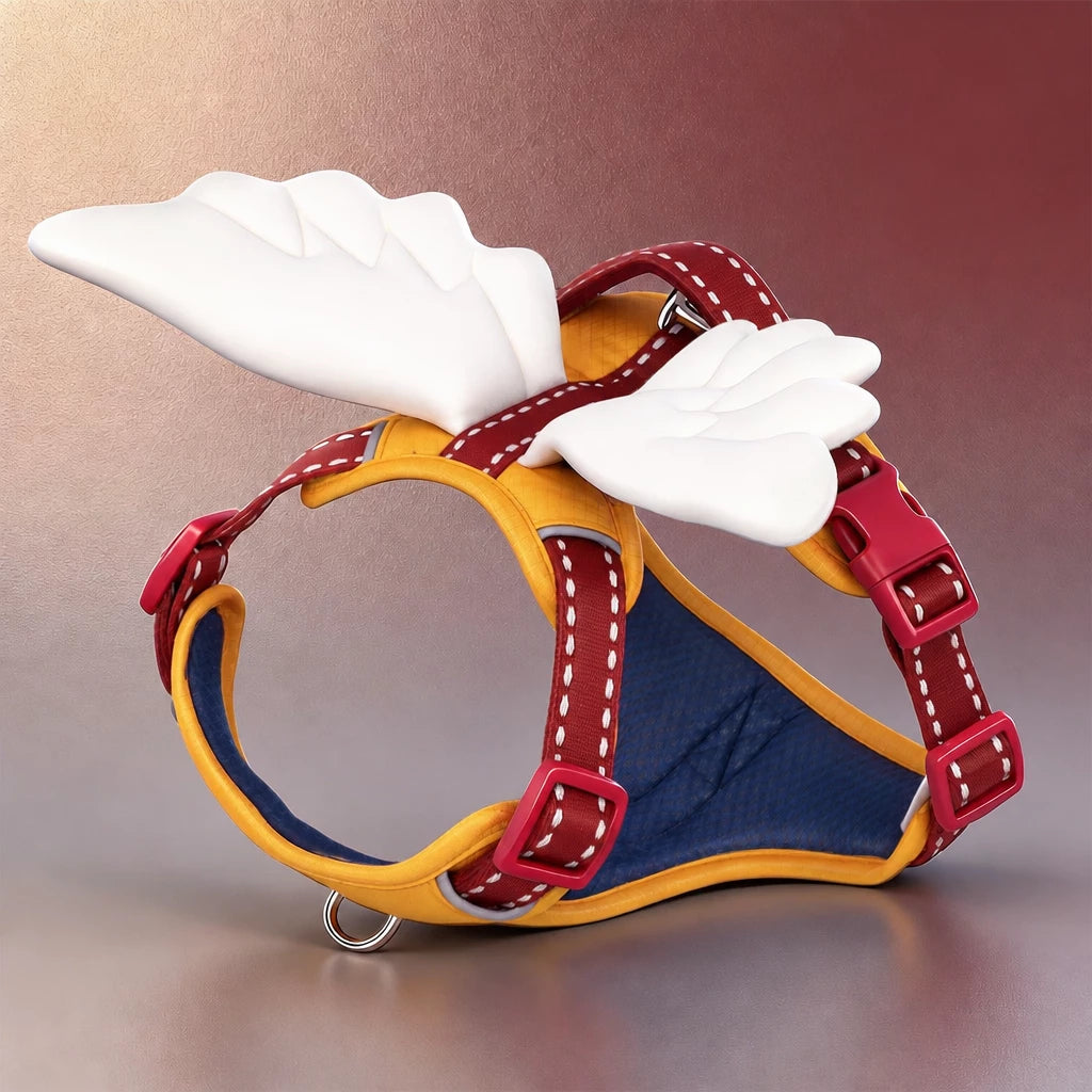 Wing-Detail Nylon Dog Harness