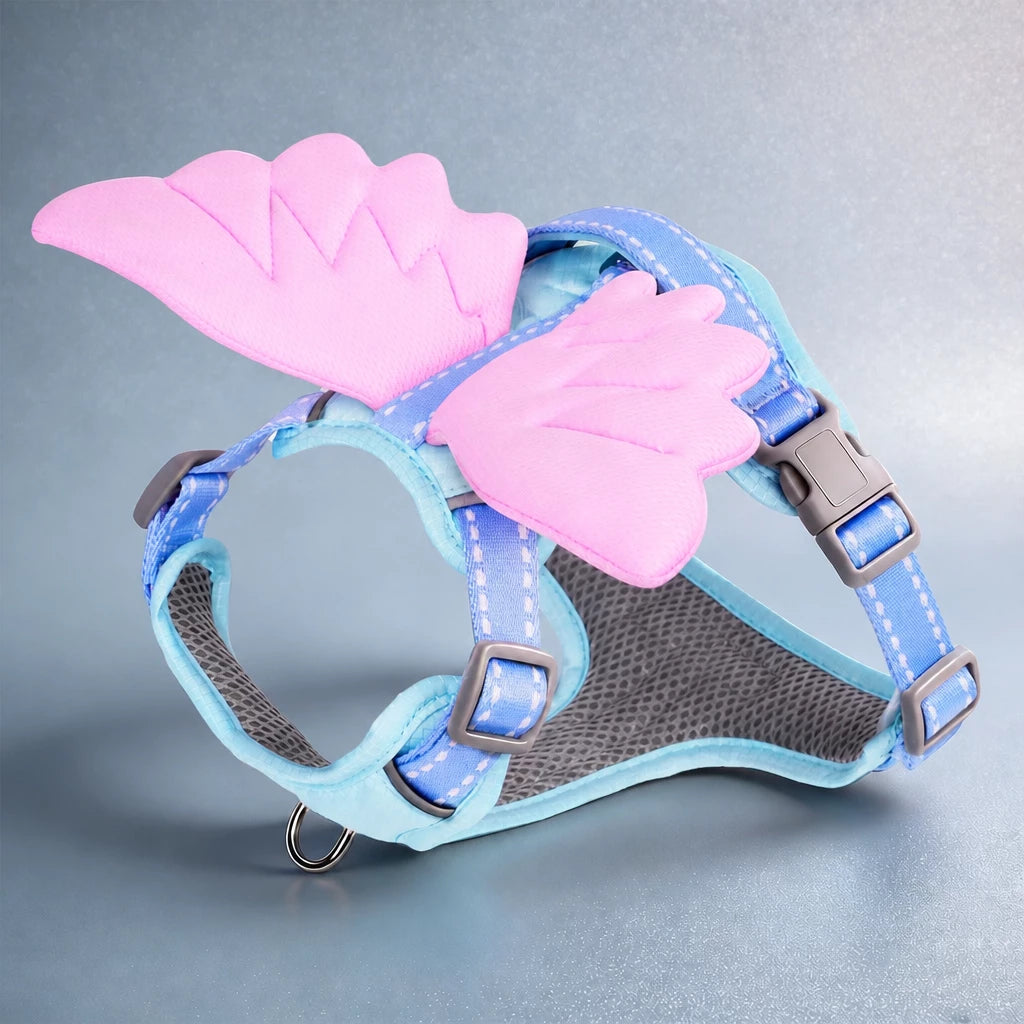 Wing-Detail Nylon Dog Harness
