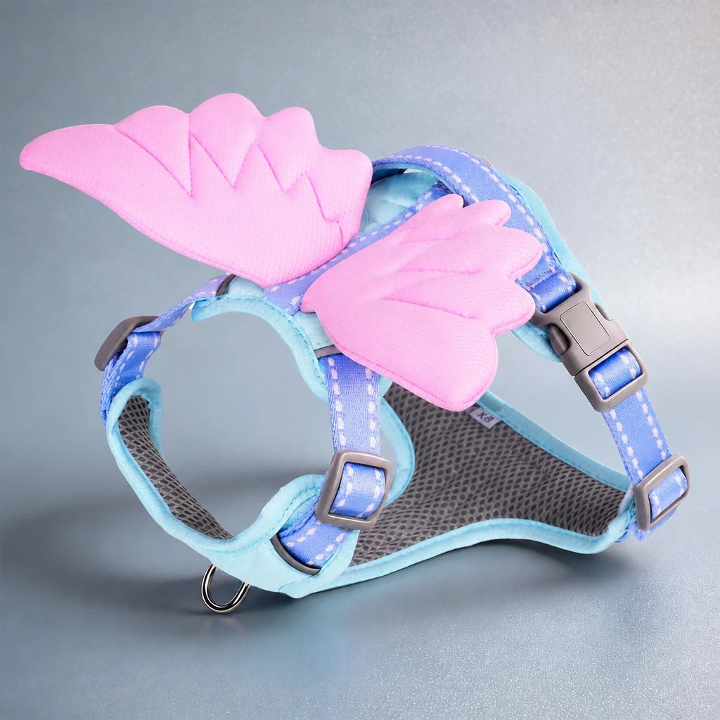 Wing-Detail Nylon Dog Harness