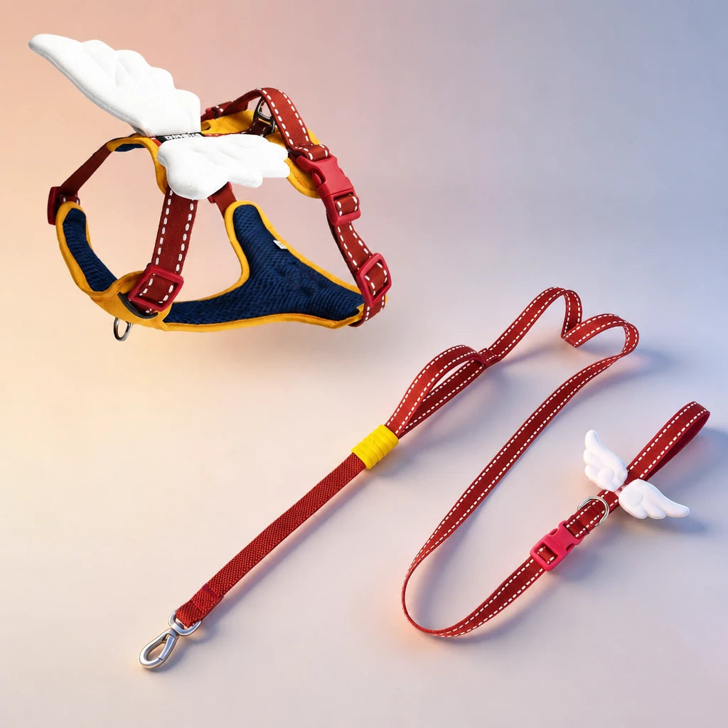 Wing-Detail Nylon Dog Harness