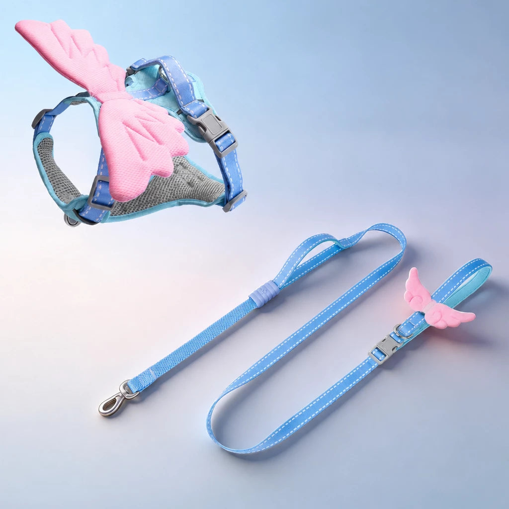 Wing-Detail Nylon Dog Harness
