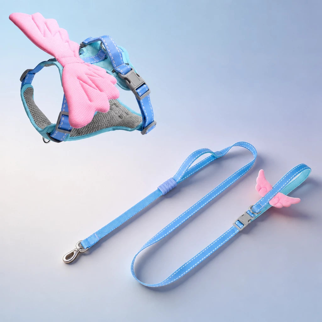 Wing-Detail Nylon Dog Harness